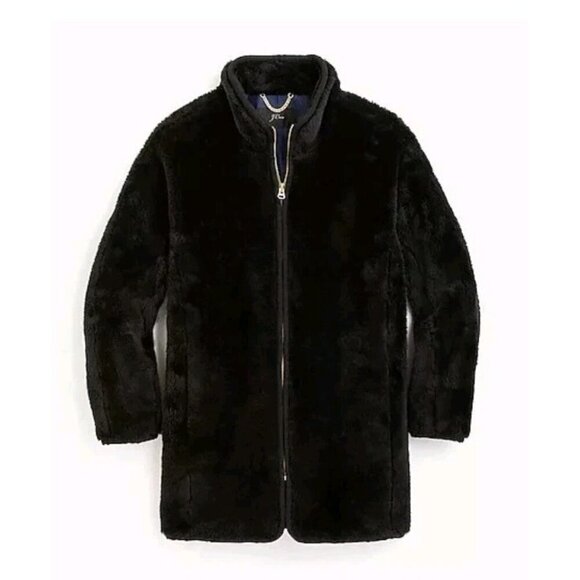 J. Crew Zip Up Plush Fleece Jacket - Picture 1 of 11